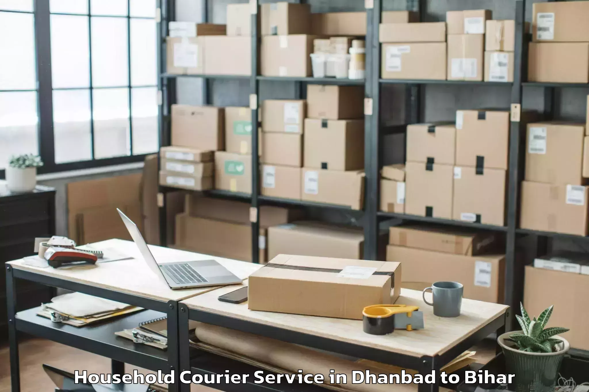 Book Dhanbad to Ismailpur Household Courier Online